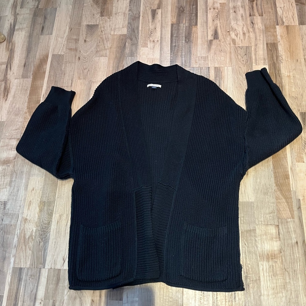 AE Open Front Shaker-Stitch Cardigan - Picture 2 of 7
